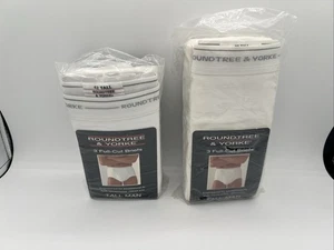 Neu Roundtree & York Herren 2 3 Packungen 100 % Baumwolle voll geschnitten weiß Slips (Big Man 42 - Bild 1 von 6