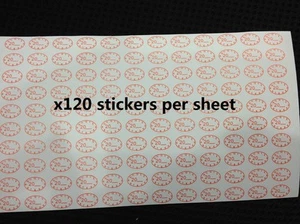 x120 VOID warranty sticker screw labels Tamper date repair iphone6 Sony galaxy 5 - Photo 1 sur 3