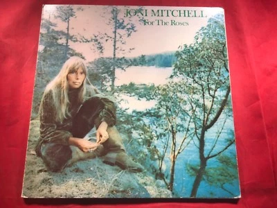 H1-78 JONI MITCHELL For The Roses - 1972 - SD 5057 - RECORD - ROCK - Image 1 of 4