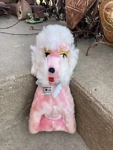 1950’s Columbia Toy Products Pink Poodle Plush Provocative Eyes Dog Vintage - Picture 1 of 19