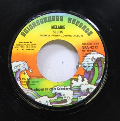Rock 45 Melanie - Seeds / Some Say (I Got Devil) On Neighborhood Records - Image 1 of 2