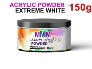 150G Attraction Acrylic Powder Nail Enhancement EXTREME WHITE Fast Delivery UK - Picture 1 of 1