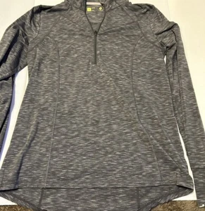 Xersion women's Grey Stripe Running active Jacket size Medium Slim Fit B27 - Picture 1 of 5