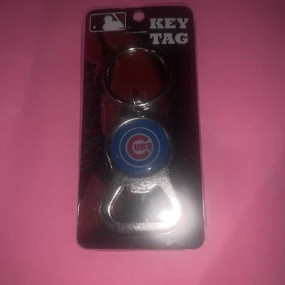 Chicago Cubs Baseball Team Keychain Key Chain Bottle Opener MLB Souvenir New  - Image 1 of 2