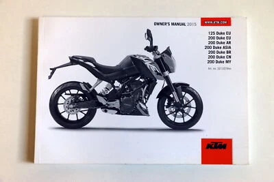 KTM 125 200 Duca ARMATORIALE Manuale 2015 English Inglese Originale Nuovo - Immagine 1 di 2