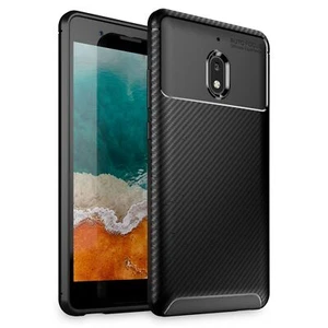 Funda protectora de silicona para móvil Nokia 2.1 2018, Carbon Case - Imagen 1 de 7