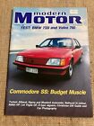 Vintage Car Magazine Modern Motor - December 1982 Advertising Ford Holden 