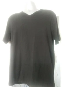 BNWOT HUGO BOSS T-SHIRT BLACK COLOUR V-NECK SIZE XL COTTON RRP £59.99 - Picture 1 of 5