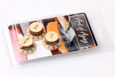 Aged ST Knobs "TTV" True To Vintage Series fits to Strat® "Art of Aging"