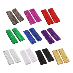 Sequin Short Oversleeve Male Female Blingbling Women Fingerless Glove Oversleeve - Picture 1 of 11