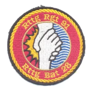 SCHWEIZ - Armee - 91. Rettungsregiment, Rettungsbataillon 28 Ärmelaufnäher - Bild 1 von 1