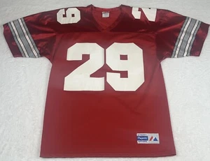Vintage Ohio State University Trikot Herren XL rot Majestic Made in USA #29 leer Name - Bild 1 von 10
