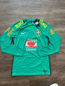 Nike Brazil Keeper Goalie Training Kit Extremely Rare Size L Jersey - Picture 1 of 3