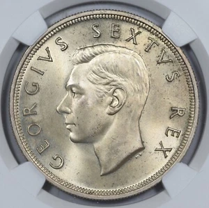 South Africa 5 shillings silver coin KGVI 1952 NGC PL67 - Picture 1 of 3