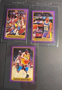 3 1989 Magic Johnson Los Angeles Lakers #12, #15, #18 Basketball Trading Cards - Picture 1 of 7