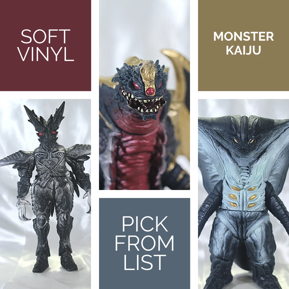 Monster Kaiju Ultraman Monster Soft Vinyl Figure Bandai 5 - 8" PICK FROM LIST! - Image 1 of 1