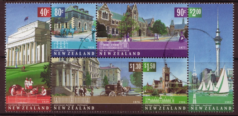 NEW ZEALAND 2002 ARCHITECTURAL HERITAGE FINE USED IN BLOCK - Image 1 of 1