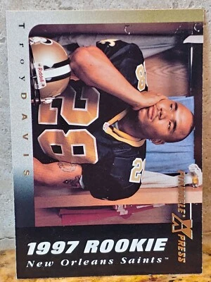 1997 Pinnacle Xpress #124 - Troy Davis Rookie Card, New Orleans Saints, MT! - Image 1 of 2