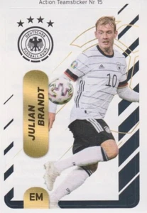 Ferrero Teamsticker Fußball EURO 2020/21 Nr. 15 Julian Brandt Action Sammelbild - Picture 1 of 2