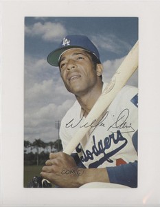 1971 Ticketron Los Angeles Dodgers Willie Davis #5