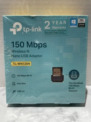 TP-Link Wireless N Nano USB Adapter TL-WN725N 150 Mbps - Image 1 of 4