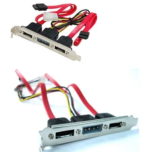 Cable ESATA 4 pines Cable de alimentación IDE SATA a ESATA Cable de alimentación de puerto único/doble - Imagen 1 de 12