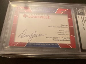 2014 Leaf Sports Icons Denny Crum Auto/Signed