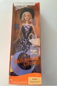 Barbie Halloween Brillo Edición Especial Muñeca Barbie Divertida, Flexible Sombrero y Bolso ¡Nuevo! - Imagen 1 de 6