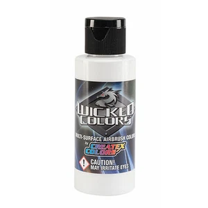 Createx Wicked Colors W030 Opaque White 2oz. water-based airbrush paint - Picture 1 of 3