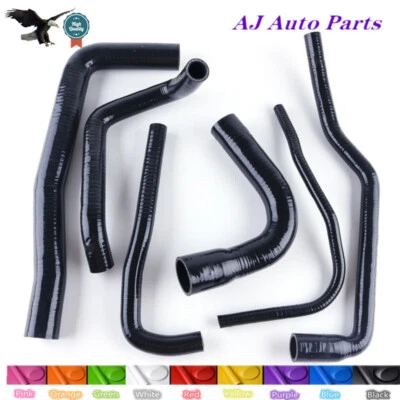 Manguera de radiador refrigerante de silicona negra Fit 1991-98 SAAB 9000 B204 B234 2.0 2.3AERO Foto 1 de 4