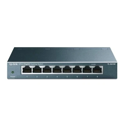 TP-Link TL-SG108 | 8 Port Gigabit Unmanaged Ethernet Network Switch, Ethernet... - Image 1 of 4