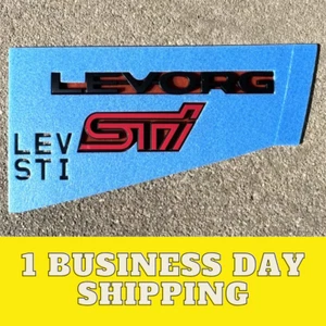 SUBARU LEVORG VN STI Sport Limited Rear Emblem Budge Set Genuine New JDM - Picture 1 of 9