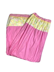 2 Custom Made Luxury Pinch Pleat Curtains Drapes Pink Lilly Stye Girls Heavy - Picture 1 of 8