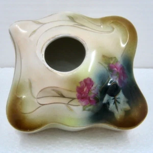 Jugendstihl Art Nouveau HP Porcelain Hair Receiver Bavarian - Picture 1 of 9