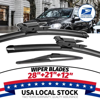28"+21"+12"Wiper Blade Set for 2007-2011 Mercedes-Benz ML63 AMG GL450 Replace US - Image 1 of 4