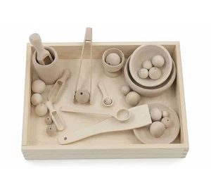 Set Montessori madera educativo – juguete sensorial para niños - Imagen 1 de 8