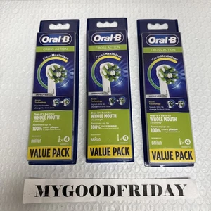 3x -Oral-B Cross Action Clean Maximiser 12 cabezales de repuesto 4 cada paquete -SELLADO - Imagen 1 de 9