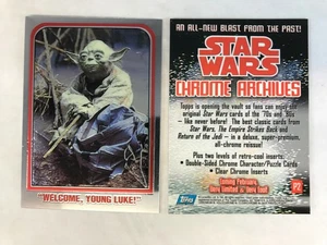 Star Wars Chrome Archives - Welcome young Luke! Yoda - Card Promo # P2 1999 - NM - Picture 1 of 1