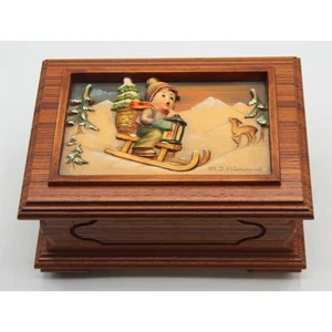 SIGNED Hummel Ride Into Christmas Music Box - Picture 1 of 4