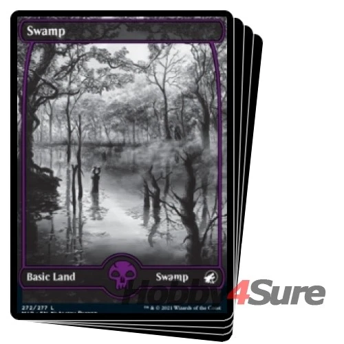 Swamp (272) (full Art) X4 M/NM Magic: The Gathering MTG Innistrad: Midnight Hunt - Image 1 of 1