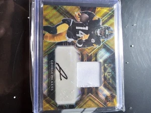 2022 Select George Pickens Rc Auto Patch Gold Wave Ssp! - Picture 1 of 2