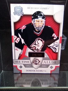 UD 2021-22 THE CUP Dominik Hasek All Time Alum 220/249 #ATA-DH Buffalo Sabres - Imagen 1 de 5