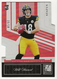 2025 Donruss Elite #33 Will Howard RC Die Cut Status 15/18 Steelers - Bild 1 von 2