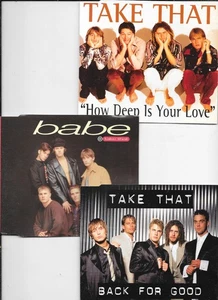 3 x TAKE THAT - babe + how deep is your love + back for good - CD s - Picture 1 of 1
