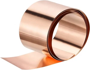 Kupferblech Rolle 3500 mm x 150 mm 0,5 mm dick 99,9 % Reinmetallfolie Platte DIY UK - Bild 1 von 6
