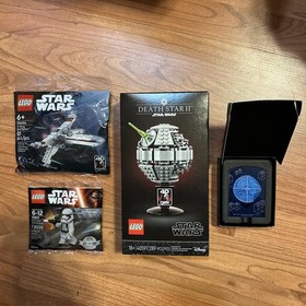 New LEGO Star Wars 40591 Death Star II + 30654 X-Wing + Coin + First Order30602 