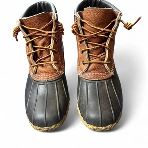 Bean Boots by L.L.Bean Leder Braun Duck Boots Stiefeletten Regenschuhe Damen - Bild 1 von 6