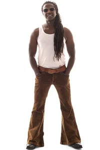 Comycom Herren Cord Schlaghose braun mit Enzym-Waschung - Bild 1 von 9