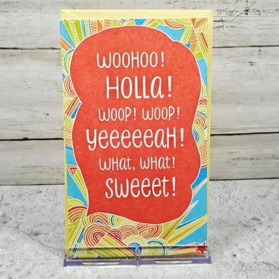 American Greetings Graduation Greeting Card Gift Card Holder Yellow Hoopla - Image 1 of 4