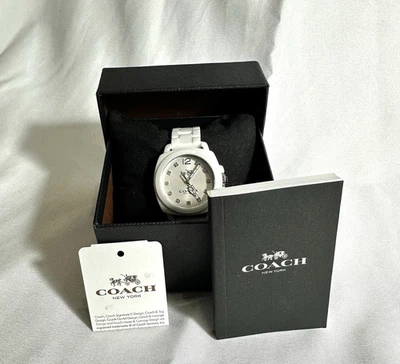 Coach White Ceramic Band Women's Watch  14502503 - Image 1 of 4